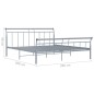 vidaXL Bettgestell Grau Metall 200x200 cm vidaXL Bettgestell Grau Metall 200x200 cm
