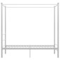 vidaXL Himmelbett Weiß Metall 100x200 cm vidaXL Himmelbett Weiß Metall 100x200 cm