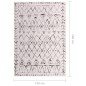 vidaXL Teppich Bedruckt Mehrfarbig 120x160 cm Stoff vidaXL Teppich Bedruckt Mehrfarbig 120x160 cm Stoff