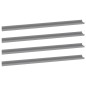 vidaXL Wandregale 4 Stk. Grau 115x9x3 cm vidaXL Wandregale 4 Stk. Grau 115x9x3 cm