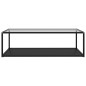 vidaXL Couchtisch Transparent und Schwarz 120x60x35 cm Hartglas vidaXL Couchtisch Transparent und Schwarz 120x60x35 cm Hartglas