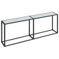 vidaXL Konsolentisch Weiß Marmor-Optik 220x35x75,5 cm Hartglas vidaXL Konsolentisch Weiß Marmor-Optik 220x35x75,5 cm Hartglas