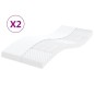 vidaXL Schaumstoffmatratzen 2 Stk. 100x200 cm 7-Zonen Härtegrad 20 ILD vidaXL Schaumstoffmatratzen 2 Stk. 100x200 cm 7-Zonen Härtegrad 20 ILD