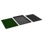 vidaXL Haustiertoiletten 2 Stk. mit Tablett Kunstrasen Grün 76x51x3 cm vidaXL Haustiertoiletten 2 Stk. mit Tablett Kunstrasen Grün 76x51x3 cm