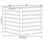 vidaXL Hochbeet Rostig 129x129x77 cm Cortenstahl vidaXL Hochbeet Rostig 129x129x77 cm Cortenstahl