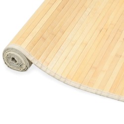 vidaXL Teppich Bambus 100x160 cm Natur