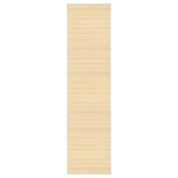 vidaXL Teppich Bambus 80x300 cm Natur