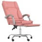 Bürostuhl mit Massagefunktion Rosa Kunstleder Bürostuhl mit Massagefunktion Rosa Kunstleder