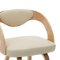 vidaXL Esszimmerstühle 6 Stk. Creme Bugholz und Kunstleder vidaXL Esszimmerstühle 6 Stk. Creme Bugholz und Kunstleder