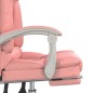 Bürostuhl mit Massagefunktion Rosa Kunstleder Bürostuhl mit Massagefunktion Rosa Kunstleder