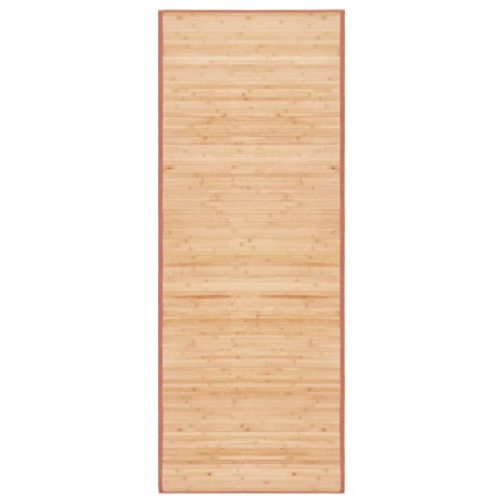 vidaXL Teppich Bambus 80x200 cm Braun