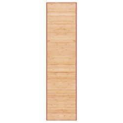vidaXL Teppich Bambus 80x300 cm Braun