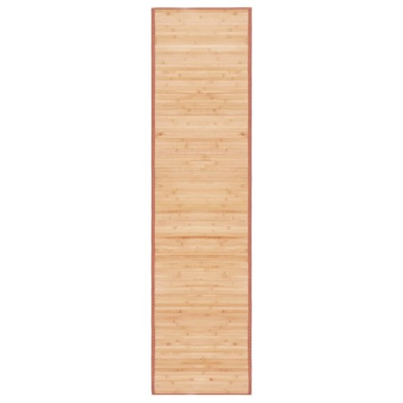 vidaXL Teppich Bambus 80x300 cm Braun