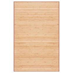 vidaXL Teppich Bambus 100x160 cm Braun