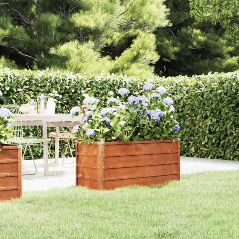vidaXL Hochbeet Rostig 100x40x45 cm Cortenstahl vidaXL Hochbeet Rostig 100x40x45 cm Cortenstahl