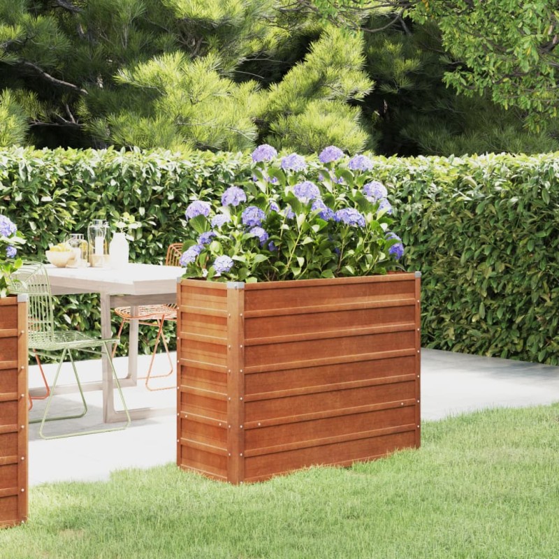 vidaXL Hochbeet Rostig 100x40x77 cm Cortenstahl vidaXL Hochbeet Rostig 100x40x77 cm Cortenstahl
