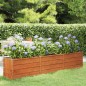 vidaXL Hochbeet Rostig 240x40x45 cm Cortenstahl vidaXL Hochbeet Rostig 240x40x45 cm Cortenstahl
