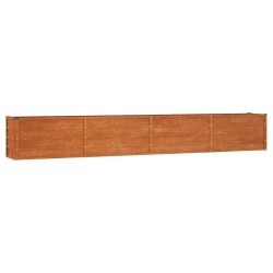vidaXL Hochbeet Rostig 320x40x45 cm Cortenstahl