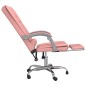 Bürostuhl mit Massagefunktion Rosa Kunstleder Bürostuhl mit Massagefunktion Rosa Kunstleder