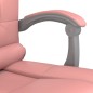 Bürostuhl mit Massagefunktion Rosa Kunstleder Bürostuhl mit Massagefunktion Rosa Kunstleder
