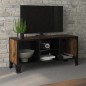 vidaXL TV-Schrank Rustikales Braun 105x36x47 cm Metall und MDF vidaXL TV-Schrank Rustikales Braun 105x36x47 cm Metall und MDF