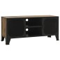 vidaXL TV-Schrank Rustikales Braun 105x36x47 cm Metall und MDF vidaXL TV-Schrank Rustikales Braun 105x36x47 cm Metall und MDF