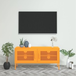 vidaXL TV-Schrank Senfgelb 105x35x50 cm Stahl    
