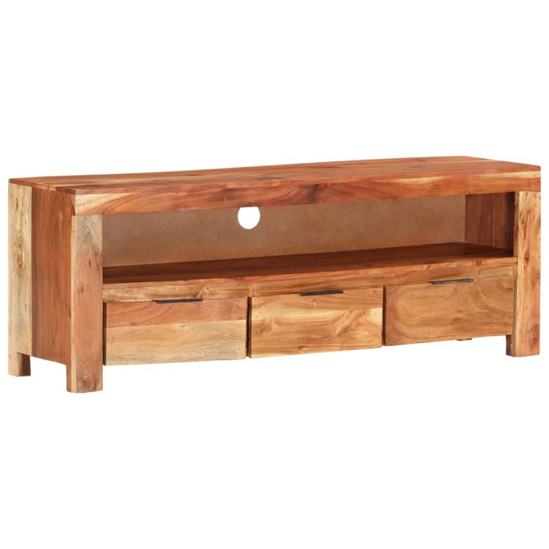 vidaXL TV-Schrank 110x30x40 cm Massivholz Akazie vidaXL TV-Schrank 110x30x40 cm Massivholz Akazie