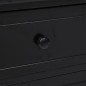 vidaXL TV-Schrank Schwarz 108x30x40 cm Massivholz Paulownia vidaXL TV-Schrank Schwarz 108x30x40 cm Massivholz Paulownia