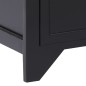 vidaXL TV-Schrank Schwarz 108x30x40 cm Massivholz Paulownia vidaXL TV-Schrank Schwarz 108x30x40 cm Massivholz Paulownia