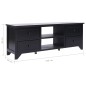 vidaXL TV-Schrank Schwarz 108x30x40 cm Massivholz Paulownia vidaXL TV-Schrank Schwarz 108x30x40 cm Massivholz Paulownia