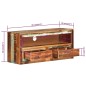 vidaXL TV-Schrank 88x30x40 cm Altholz Massiv vidaXL TV-Schrank 88x30x40 cm Altholz Massiv