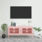 vidaXL TV-Schrank Rosa 105x35x50 cm Stahl vidaXL TV-Schrank Rosa 105x35x50 cm Stahl