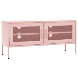 vidaXL TV-Schrank Rosa 105x35x50 cm Stahl    