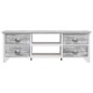 vidaXL TV-Schrank Weiß und Grau 108x30x40 cm Massivholz Paulownia vidaXL TV-Schrank Weiß und Grau 108x30x40 cm Massivholz Paulownia