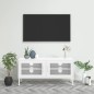 vidaXL TV-Schrank Weiß 105x35x50 cm Stahl vidaXL TV-Schrank Weiß 105x35x50 cm Stahl