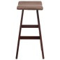 Barhocker 2 Stk. Taupe Stoff Barhocker 2 Stk. Taupe Stoff