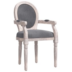 vidaXL Esszimmerstuhl Dunkelgrau 54x56x96,5 cm Samt