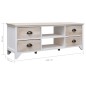 vidaXL TV-Schrank 108x30x40 cm Massivholz Paulownia vidaXL TV-Schrank 108x30x40 cm Massivholz Paulownia