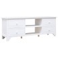 vidaXL TV-Schrank Weiß 108x30x40 cm Massivholz Paulownia vidaXL TV-Schrank Weiß 108x30x40 cm Massivholz Paulownia