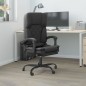Bürostuhl mit Massagefunktion Schwarz Kunstleder Bürostuhl mit Massagefunktion Schwarz Kunstleder