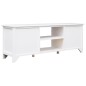 vidaXL TV-Schrank Weiß 108x30x40 cm Massivholz Paulownia vidaXL TV-Schrank Weiß 108x30x40 cm Massivholz Paulownia