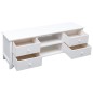 vidaXL TV-Schrank Weiß 108x30x40 cm Massivholz Paulownia vidaXL TV-Schrank Weiß 108x30x40 cm Massivholz Paulownia