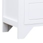 vidaXL TV-Schrank Weiß 108x30x40 cm Massivholz Paulownia vidaXL TV-Schrank Weiß 108x30x40 cm Massivholz Paulownia