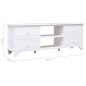 vidaXL TV-Schrank Weiß 108x30x40 cm Massivholz Paulownia vidaXL TV-Schrank Weiß 108x30x40 cm Massivholz Paulownia