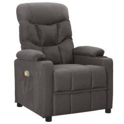 vidaXL Massagesessel Dunkelgrau Stoff