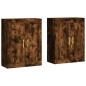 Wandschränke 2 Stk. Räuchereiche Holzwerkstoff Wandschränke 2 Stk. Räuchereiche Holzwerkstoff