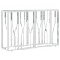 vidaXL Konsolentisch Silbern 110x30x70 cm Edelstahl und Glas vidaXL Konsolentisch Silbern 110x30x70 cm Edelstahl und Glas