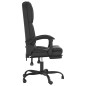 Bürostuhl mit Massagefunktion Schwarz Kunstleder Bürostuhl mit Massagefunktion Schwarz Kunstleder