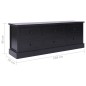 vidaXL TV-Schrank Schwarz 108x30x40 cm Massivholz Paulownia vidaXL TV-Schrank Schwarz 108x30x40 cm Massivholz Paulownia